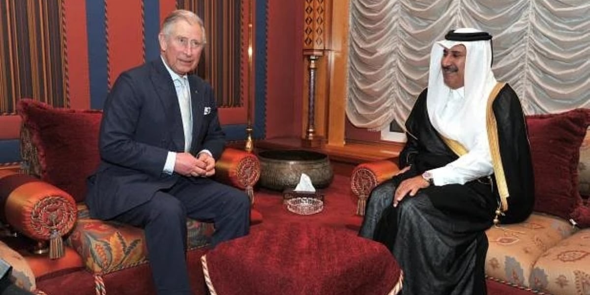 Prince Charles and Sheikh Hamad bin Jassim bin Jaber Al Thani
