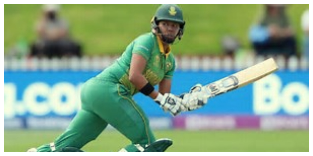 Lara Goodall scores the first fifty to win the series