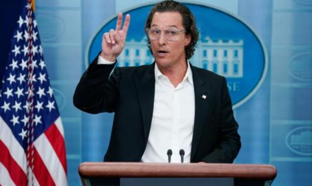 Matthew McConaughey calls for ‘gun responsibility’ at white house stage