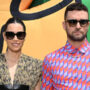 Jessica Biel and Justin Timberlake at Paris Louis Vuitton Show