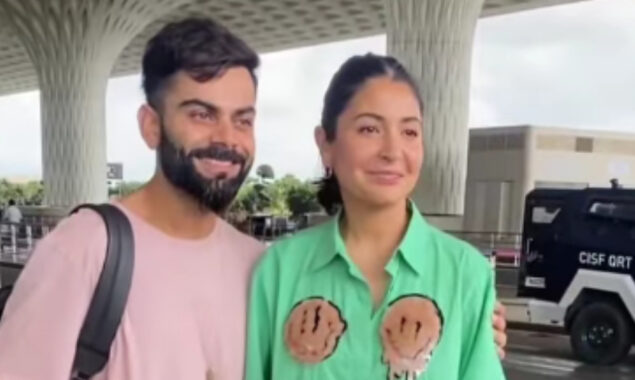 Anushka Sharma and Virat Kohli spotted at Mumbai airport