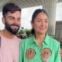 Anushka Sharma and Virat Kohli spotted at Mumbai airport