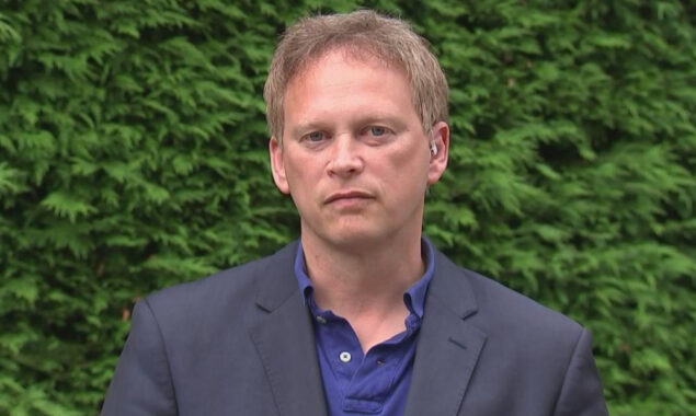 Grant Shapps slams rail union as strike commences