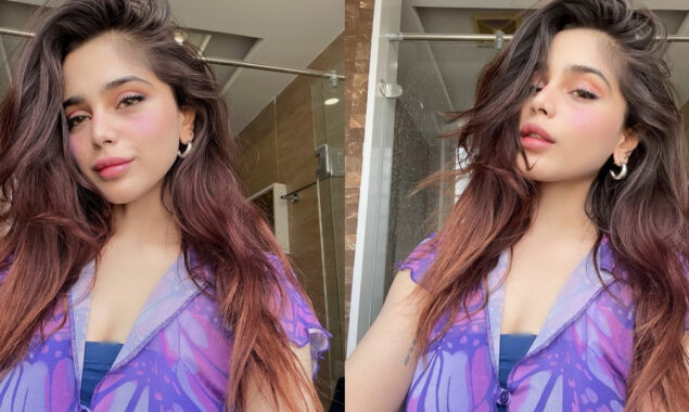 Aima Baig shows us how to look glamorous in a purple outfit