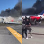 Miami crash landing :Terrifying photos depicts moment passengers rushed to escape plane on FIRE 