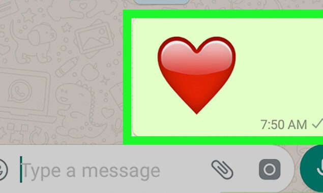 WhatsApp added animated heart emojis for Android users