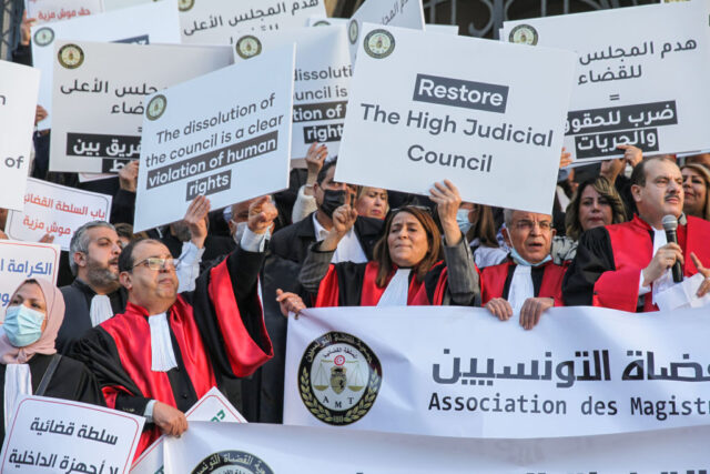 Tunisian judges have gone on strike