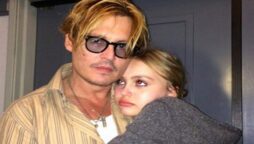 Johnny Depp with daughter