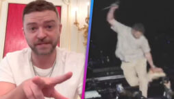 Fans trolls Justin Timberlake for awkward hokey pokey dance