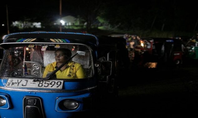 Sri Lankan woman rickshaw driver has to queue 12 hours, or more, for fuel