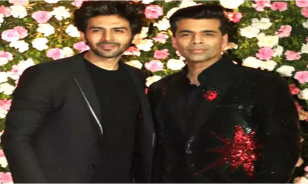 Kartik Aaryan & Karan Johar shared stage for the first time after Dostana 2