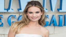 Lily James has no plans to leave acting to become a popstar