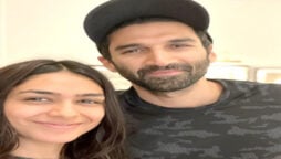 Delhi: Mrunal Thakur is seen reuniting with Aditya Roy Kapur