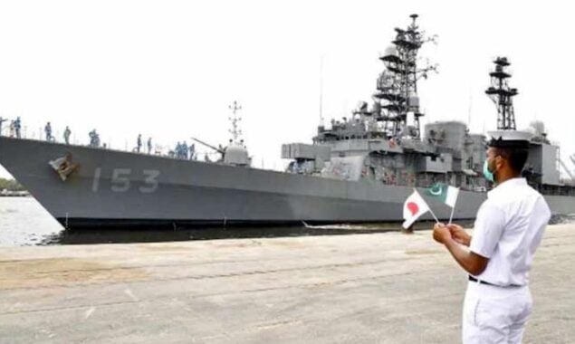 Japanese Navy Ship Harusame (DD102) visits Karachi port
