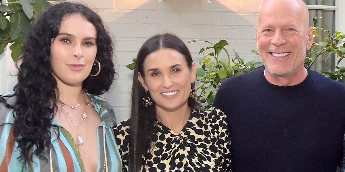 Rumer Willis and Bruce Willis