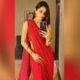 Maya Ali flaunts her curves in a red saree