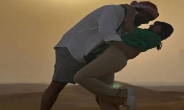 Photos of Yasir Hussain and Iqra Aziz’s romantic getaway in the Dubai desert leave fans spellbound