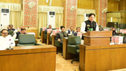 AJK Finance Minister Abdul Majid Khan presented the budget.