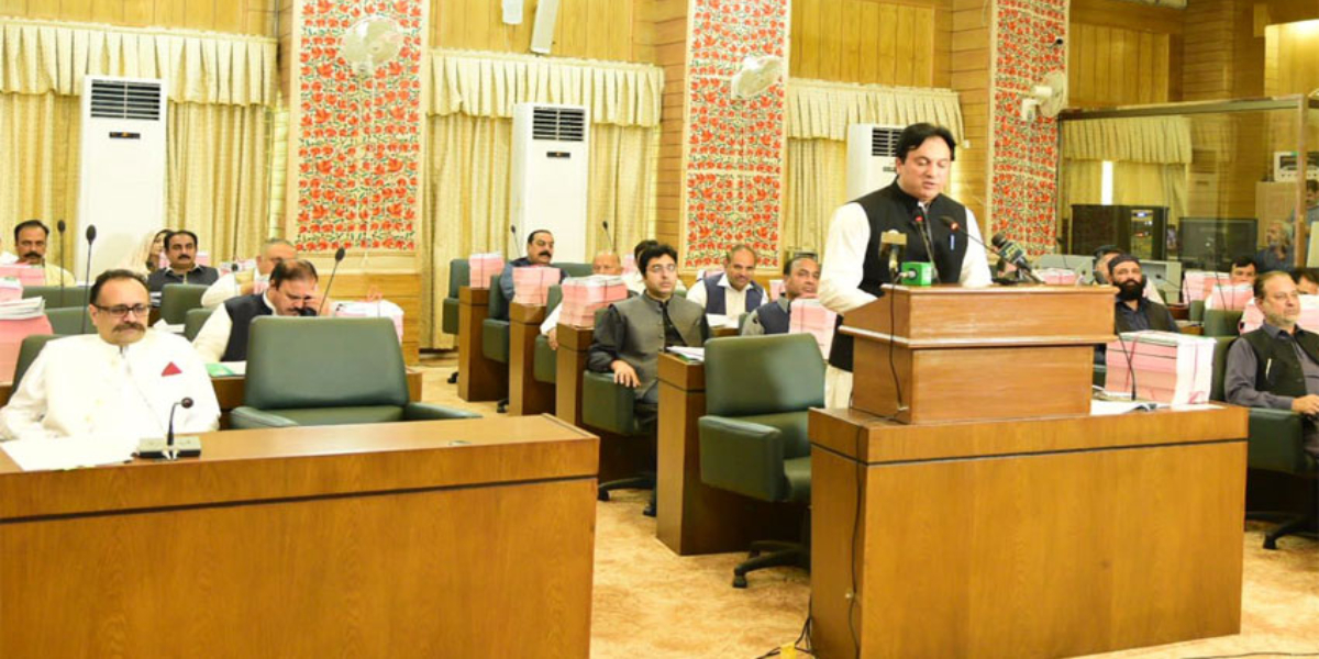 AJK Finance Minister Abdul Majid Khan presented the budget.