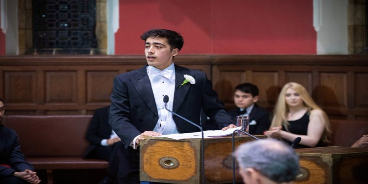 Ahmed Nawaz is the president of Oxford Union debating society.