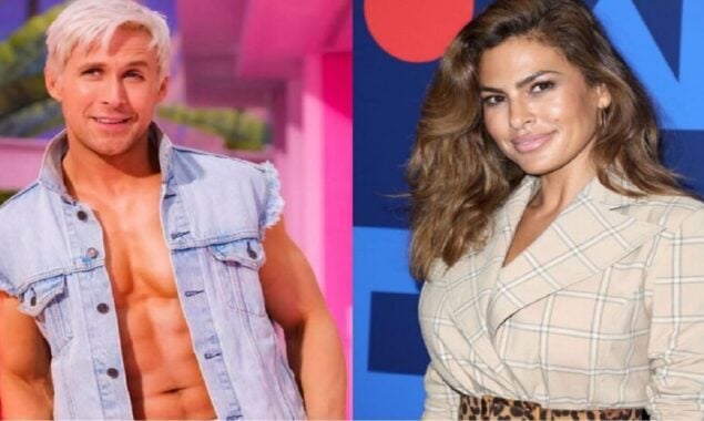 Eva Mendes reacts to Ryan Gosling’s Ken look