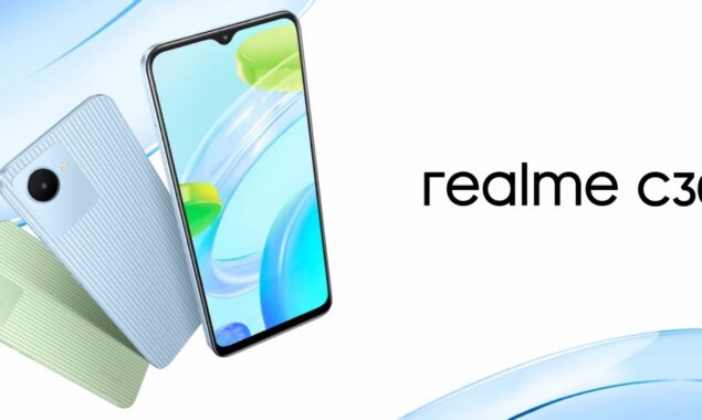 Realme C30, a budget smartphone, with a large 5,000 mAh battery