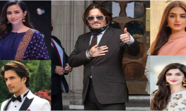 Ali Zafar, Sana Javed, and others express their delight at Johnny Depp’s victory over Amber Heard
