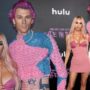 Megan Fox competes in the fashion game with pink hair against Machine Gun Kelly: PHOTOS