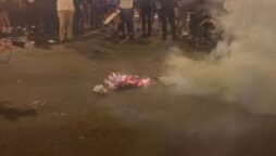 Protesters burn American flag in streets of Washington DC