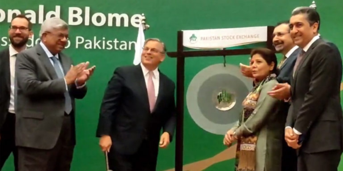 Donald Blome visited the Pakistan Stock Exchange (PSX).