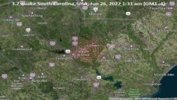3.4 Magnitude Earthquake felt in South Carolina as far as North Charlotte
