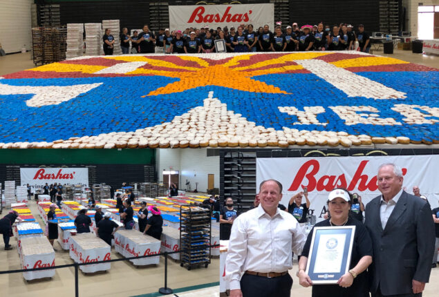 Bashas Supermarket celebrated 90th anniversary by setting world record
