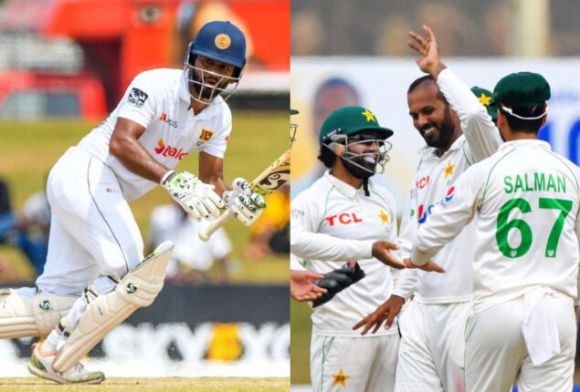 SL vs PAK: de Silva and Karunaratne’s 50s help hosts lead by 444 ahead of lunch