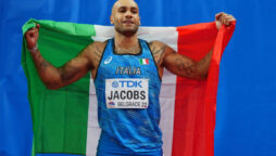 Jacobs gets back to 100m spotlight against hungry Americans on home soil