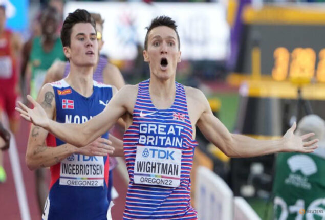 Briton Wightman takes shock 1,500m gold with father commentating