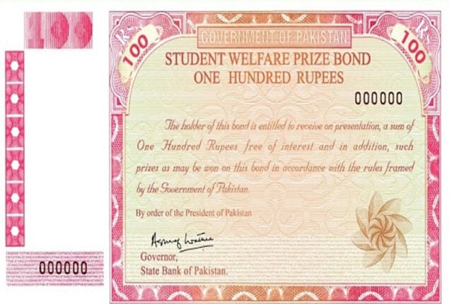 Rs 100 Prize bond list 2022 – 15th August 2022