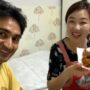 Korean woman makes pakoday for her Indian husband