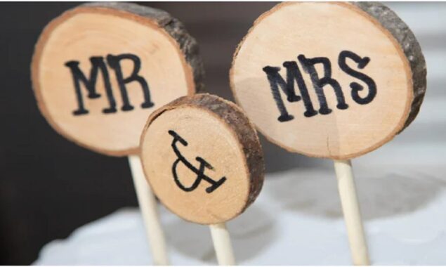 The wedding is held without the bride and groom