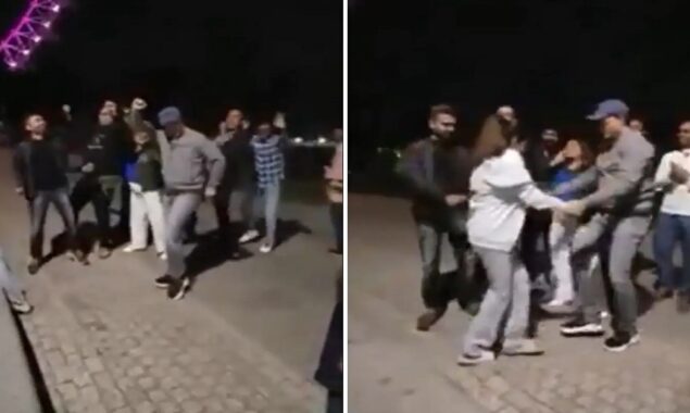 A viral video of Sourav Ganguly dancing near the London Eye