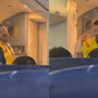 WATCH: Flight attendant grabs attention with his funny demonstration