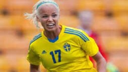 Swedes: Caroline Seger’s come up short again as England walk on