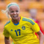 Swedes: Caroline Seger’s come up short again as England walk on