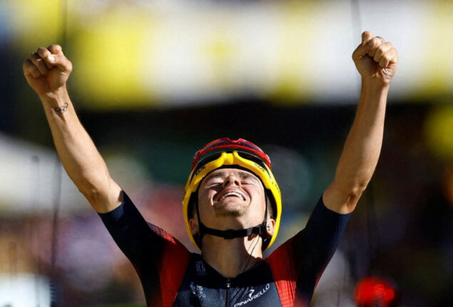 Pidcock wins Alpe d’Huez Tour de France stage