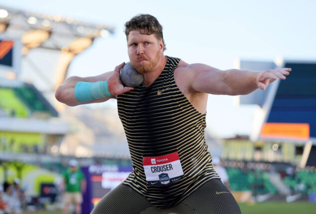 Ryan Crouser at last packs shot put world gold in US clear