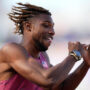 Noah Lyles advises 200m field with scorching intensity