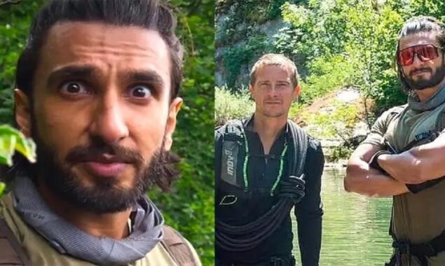 Internet stunned by Ranveer Singh kissing Bear Grylls