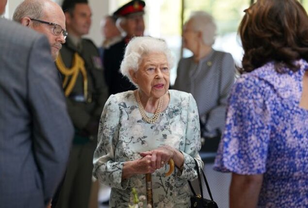 Princess Anne and Queen beat the heat to pay a surprise visit to a hospice