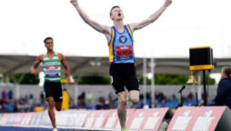 Max Burgin pulls out from world 800 meters, Korir securely through
