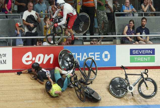 Matt Walls: England’s cyclist injured in huge crash