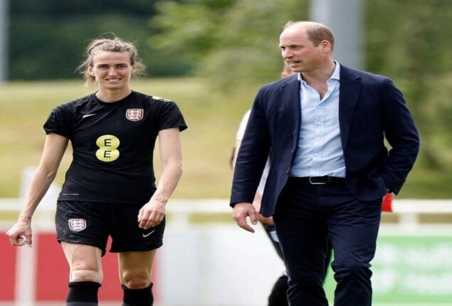 Prince William is still making light of his “tackle” with Jill Scott